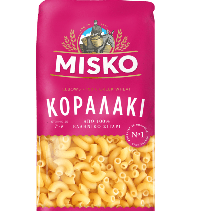 Misko Koralaki Pasta (500g) von Misko bei Araxxon  - Hochwertiges griechisches Produkt.   Misko Koralaki Pasta (500g) από Misko στο Araxxon  - Αυθεντικό ελληνικό προϊόν.